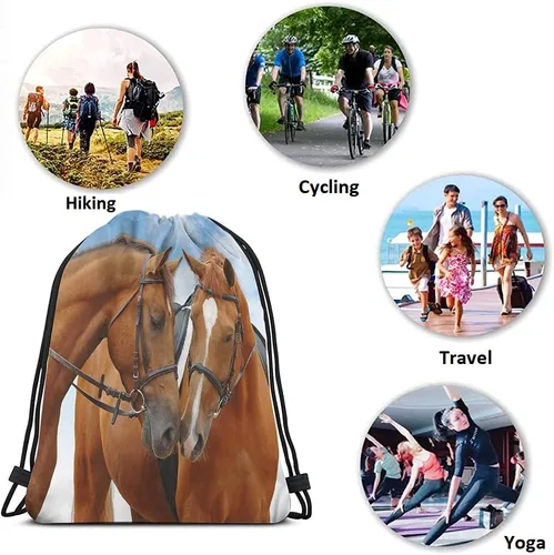 Miniatura 7 de Beabes Bolsas de béisbol con cordón, mochila deportiva para gimnasio, bolsa con cordón, Multi-A12., Mochilas de viaje