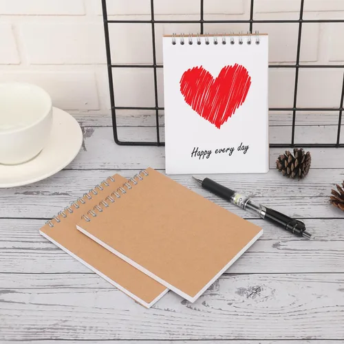 Miniatura 3 de Paquete de 25 cuadernos de bocetos A6, cuaderno de bocetos en espiral A6 de 5.7 x 4 pulgadas, diario de naturaleza y dibujo, duradero, portátil