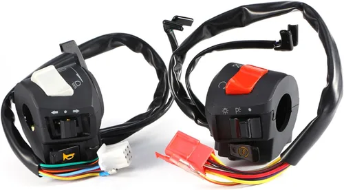 Miniatura 9 de Interruptor de manillar, 2 unids DC 12V Universal 7/8 '' manillar motocicleta cuerno giro interruptor de control de luz