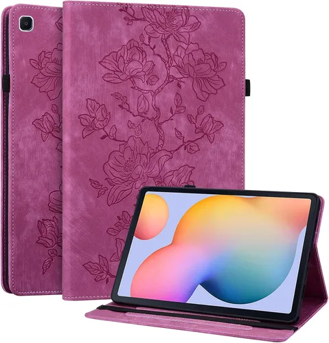 Miniatura 58 de Funda para Samsung Galaxy Tab S5e 10.5 2019 Modelo SM-T720/T725/T727, funda delgada de piel sintética con soporte multiángulo y soporte