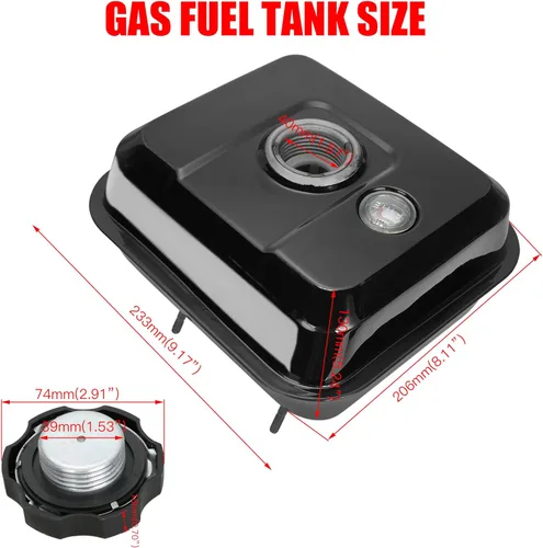 Miniatura 7 de GREHUA Tanque de gasolina de 212 cc con kit de medidor de nivel de combustible compatible con Predator 212 196cc 224cc 6.5hp GX160 GX200 Clone