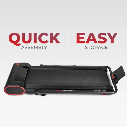Miniatura 4 de Sunny Health & Fitness Smart Slim Treadmill, Under Desk/Office, Walking Pad with Optional SunnyFit® App Enhanced Connectivity Negro