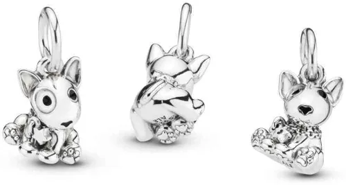 Miniatura 4 de PANDORA Bull Terrier - Abalorio de plata de ley 925 para cachorro 798010EN16 Metal