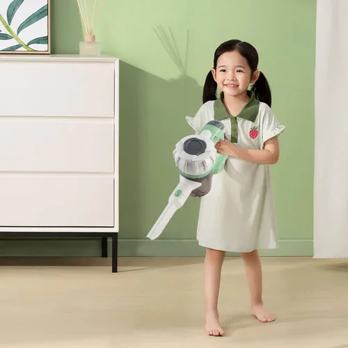 Miniatura 7 de Aspiradora infantil de 3 en 1 que realmente funciona, juego de aspiradora para niños pequeños de 3 años en adelante, divertido juguete de trabajo