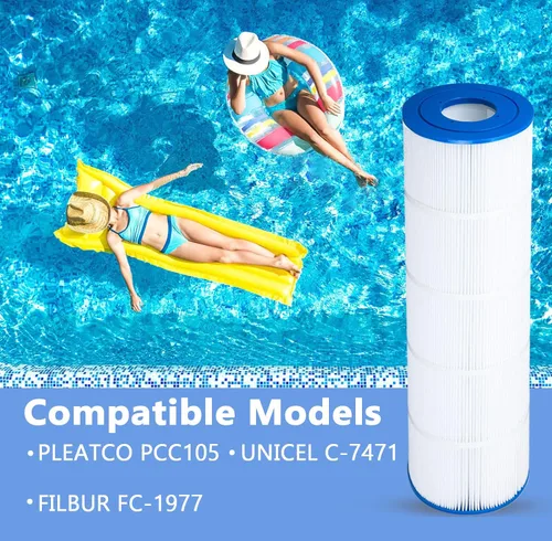 Miniatura 3 de PELLUCID Filtro de piscina CCP420 compatible con Pentair Clean and Clear Plus 420, Pleatco PCC105-PAK4, Pentair 178584, Ultral-A6, Unicel C-7471