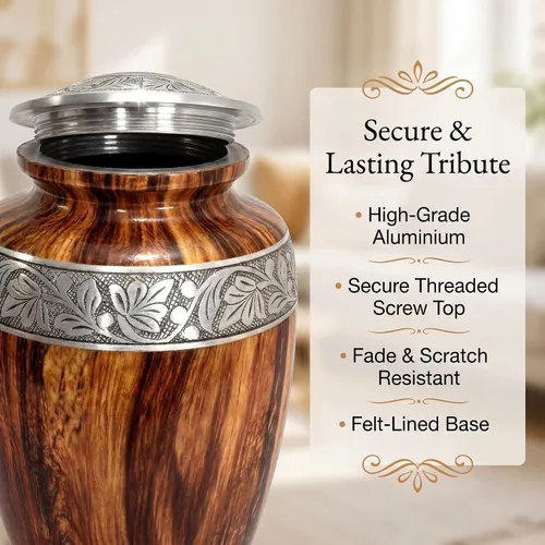 Miniatura 3 de Urnas para cenizas humanas para hombre adulto – Urna de cremación para cenizas macho adulto, urna conmemorativa grande de 200 Cu en urna funeraria