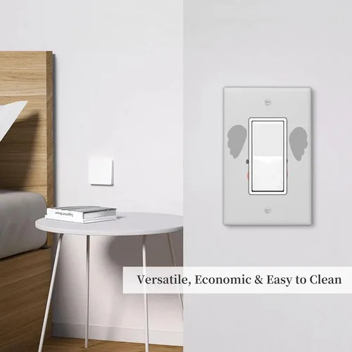 Miniatura 6 de Lindo Koala - Placa de interruptor de luz de 1 banda, placa de pared basculante individual, placa decorativa eléctrica GFCI para decoración