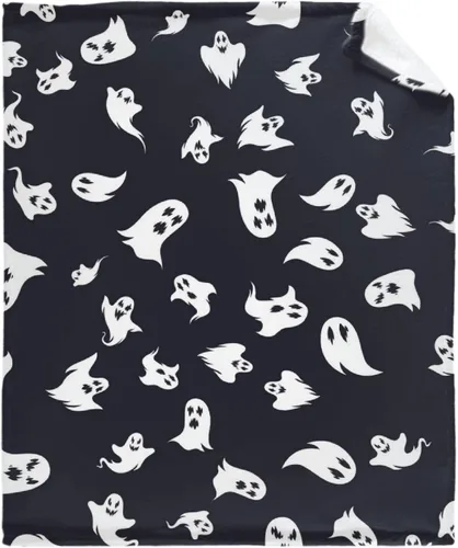 Miniatura 11 de Manta de fantasma de 40 x 30 pulgadas para cachorros, lindas mantas de fantasma para niñas y mujeres, mantas de forro polar ligeras para amantes