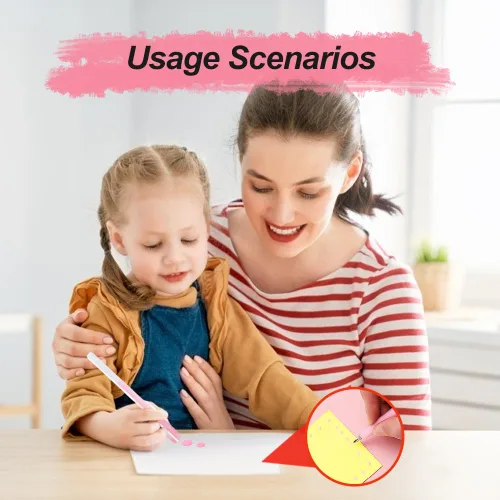 Miniatura 3 de Bolígrafo de pegamento de puntos de color de secado rápido, nuevo rodillo de secado rápido 2024 para álbumes de recortes, papelería hecha a mano