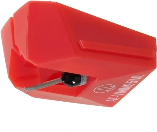 Miniatura 2 de Audio-Technica AT-VMN95ML Aguja Microlineal de Repuesto para Tocadiscos Roja
