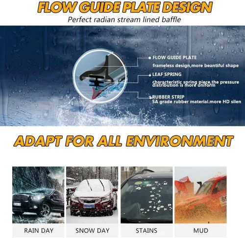 Miniatura 6 de Limpiaparabrisas delantero de automóvil compatible con Daihatsu Terios J200 F700 2006-2017 parabrisas ventana coche lluvia cepillos 21 pulgadas + 18