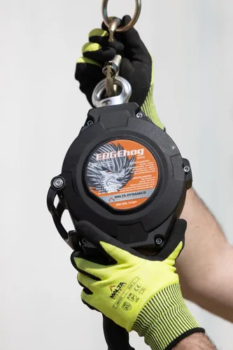 Miniatura 9 de Malta Dynamics Edgehog Lifeline - Cable Yoyo de protección contra caídas de borde delantero de 30 pies, cordón retráctil clase 2 con freno de acción