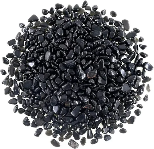 Miniatura 14 de WAYBER Piedras de vidrio, 1 libra/460g, guijarros de cristal de mar irregulares, piedras preciosas artificiales no tóxicas para exhibición de gemas