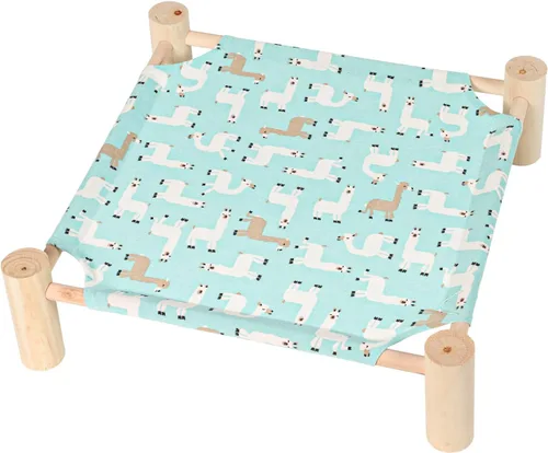 Miniatura 13 de Patas Lague Hamaca Cama para Gatos y Perros Pequeños, Cama Elevada de Madera Transpirable para Mascotas Gatos Conejos con Refrigeración para Arrow
