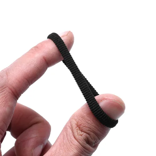Miniatura 2 de Lazos para el cabello, 100 unidades, sin costuras, color negro, suaves y elásticos Coletero elástico que no daña las coletas