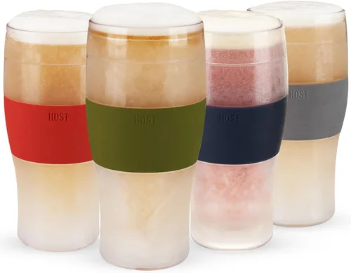 Miniatura 21 de Host Freeze, Tazas Congelables, Juego de Pintas Congelables, Cerveza Mantén Tus Bebidas Frías, Vasos Aislados de Doble Pared, Vaso Térmico para Café