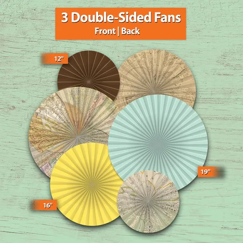 Miniatura 4 de Teacher Created Resources Travel The Map Hanging Paper Fans (TCR77034)