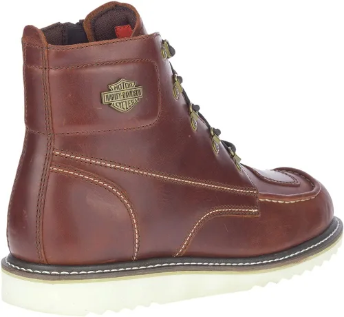 Miniatura 25 de Harley-Davidson Botas Hagerman de motociclista marrón de 5 pulgadas para hombre