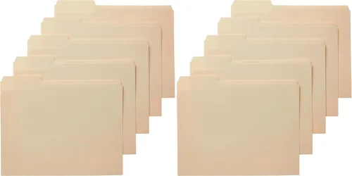 Miniatura 10 de Amazon Basics - Carpetas de archivo con pestañas para archivar, pestaña de corte a 1/3, posiciones surtidas, 8.5x11 pulgadas, tamaño carta, manila