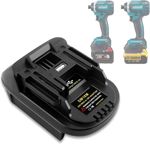 Miniatura 11 de MIL18DL para Milwaukee a adaptador de batería Dewalt, conversión para batería Milwaukee M18 de 18 V a para herramientas eléctricas Dewalt 20 V