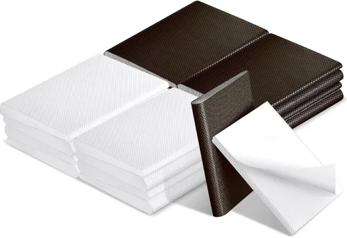 Miniatura 10 de Zonon 32 piezas de sello de esquina de puerta, burletes para marco de puerta exterior, tapones adhesivos para esquinas para burletes y protección