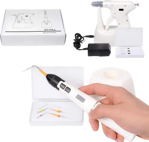 Endodoncia de marca Sistema de obturación de gutapercha inalámbrico Dispositivo de compactación vertical Kit de pluma y pistola de tipo rápido