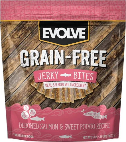 Miniatura 9 de Evolve Golosinas para perros de salmón y batata sin granos