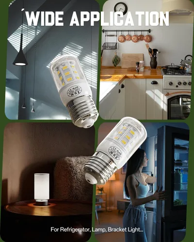 Miniatura 7 de Bombilla KEI D34L mejorada para refrigerador 5304511738, bombillas LED para refrigeradores para Frigidaire Kenmore, repuesto de bombilla