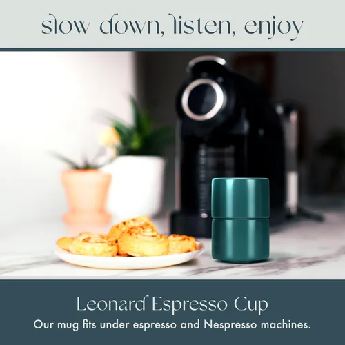 Miniatura 6 de Folk Ceramics Leonard - Tazas de café expreso de cerámica, modernas y apilables para expreso, paredes gruesas, sin mango, duraderas, aptas