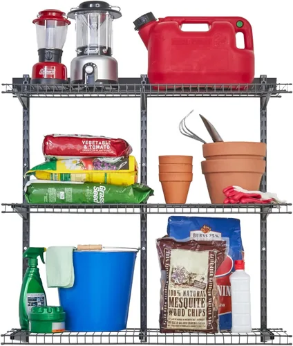 Rubbermaid Fasttrack Rail Storage - Kit de 3 estantes de 36 x 12 pulgadas, 350 libras por estante, para el hogar, garaje, cobertizo/organización de