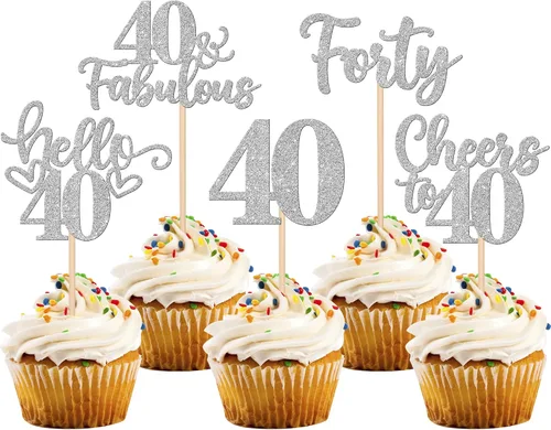 Miniatura 21 de 30 piezas de adornos para cupcakes de 12 cumpleaños feliz, brillantes doce, hola 12, felicitaciones a 12 años, adornos para cupcakes, 12