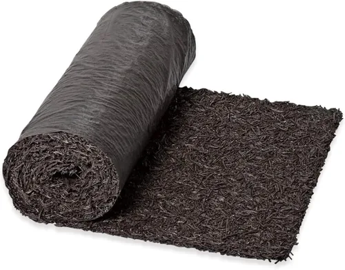 Gardener's Supply Company Pasarela de goma 100% reciclada | Solución de mantillo permanente de aspecto natural | Tapete de borde para camino de