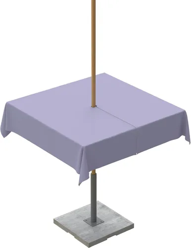 Miniatura 46 de QueenKer Mantel de exterior verde oliva con agujero para sombrilla y cremallera, mantel de color sólido para mesas cuadradas, colección de mesa