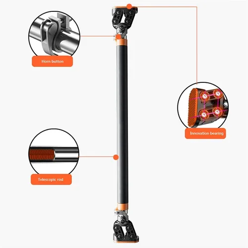 Miniatura 3 de Barra de entrenamiento en casa con puerta ajustable, barras horizontales para dominar, hacer ejercicio, gimnasio, barra de entrenamiento
