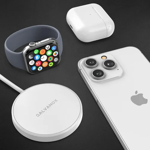 Miniatura 5 de Tech Gift Idea Christmas 2024, cargador (2 en 1) para Apple Watch + iPhone, carga inalámbrica magnética reversible (compatible con MagSafe)