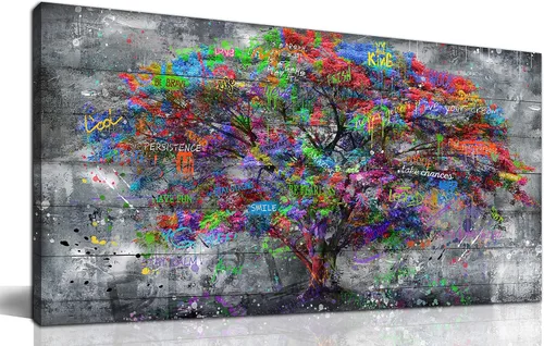 Miniatura 19 de SIXTTART Banksy - Lienzo de pared para dormitorio, arte de pared con graffiti callejero, pintura abstracta, arte pop, decoración moderna de pared