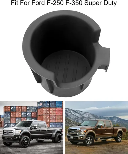 Miniatura 5 de Inserto para portavasos lateral izquierdo de repuesto BC3Z-2813562-DA compatible con Ford Super Duty 2011-2019, 1 paquete