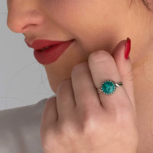Miniatura 53 de 925 Sterling Silver Gemstone Rings for Women - Anniversary Rings for Women - Sterling Silver Rings for Women - Dainty Sterling Silver Rings