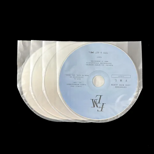 Miniatura 3 de 100 fundas para CD y DVD, fundas antiestáticas de plástico transparente para almacenamiento de CD y DVD Mini LP de 5 pulgadas