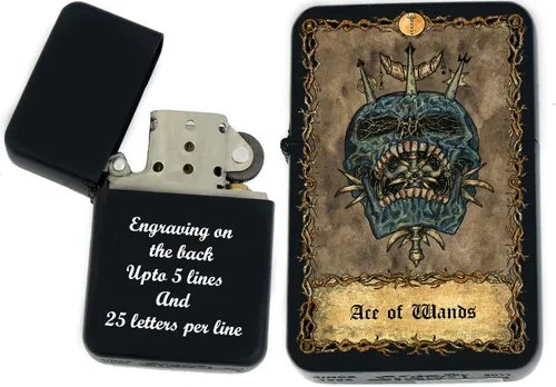 Miniatura 22 de Tarjeta de tarot personalizada, mazo de tarot de huesos eternos mayores, tarjetas coloridas, regalos coleccionables únicos, encendedores a prueba