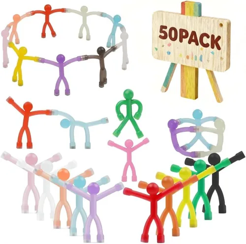Paquete de 50 figuras magnéticas de personas, imanes coloridos para hombre a partir de 15 años, hombres magnéticos humanoides, divertidos para