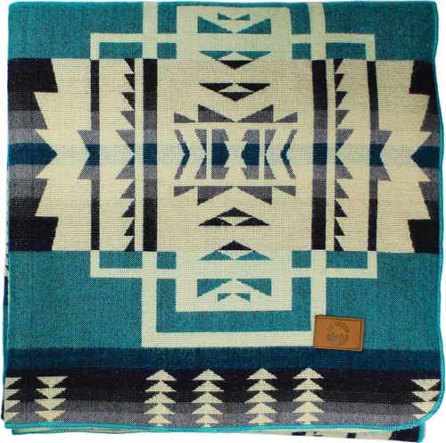 Miniatura 16 de Manta azteca inca, tamaño Queen, manta King Estilo bohemio navajo del suroeste de la India Funda nativa para campamento, ropa de cama, sofá