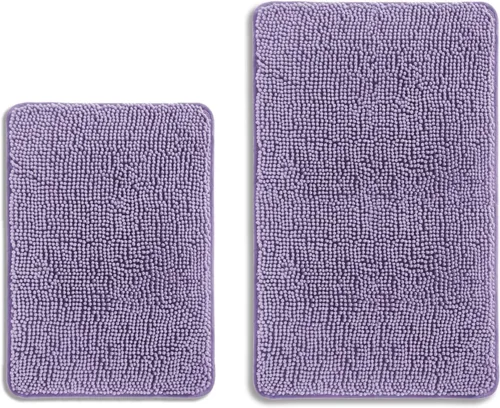 Miniatura 492 de Alfombra de baño pequeña de 12 x 18 pulgadas, lavable y absorbente, antideslizante, alfombra de baño de felpilla gruesa y suave para baño, ducha