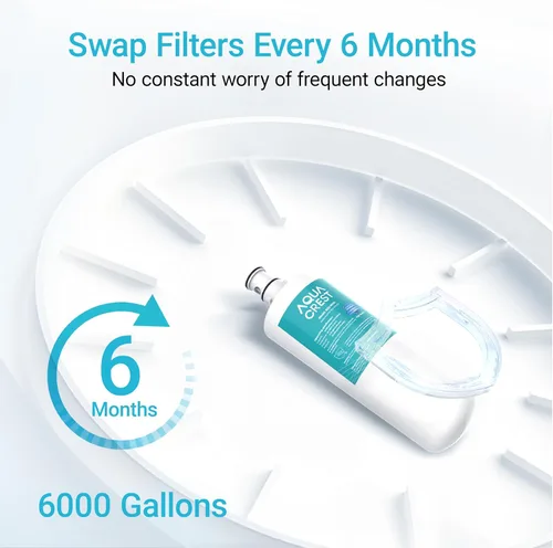 Miniatura 5 de AQUACREST 3US-AF01 filtro de agua para debajo del fregadero, repuesto para filtro de agua estándar 3US-AF01, 3US-AS01, Aqua-Pure AP Easy C-CS-FF