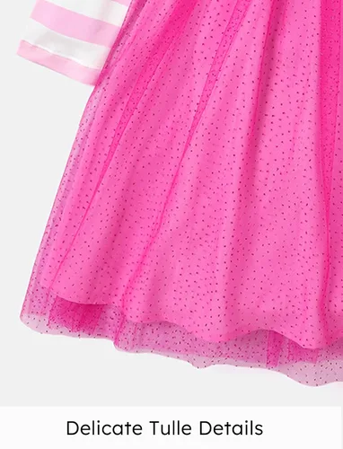 Miniatura 4 de L.O.L. Surprise! Vestidos de malla tutú para niñas con mariposa y purpurina para fiesta, vestido de tul de manga larga, regalo de cumpleaños