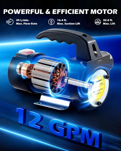 Miniatura 4 de Orion Motor Tech it de dispensador de boquilla de la bomba de la corriente directa de la transferencia del combustible del queroseno 12 V Bio Diesel