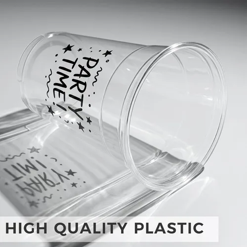 Miniatura 3 de VITEVER [100 juegos de 16 onzas] Vasos de plástico con tapas y pajitas, vasos desechables para café helado, batido, bebidas frías, transparente