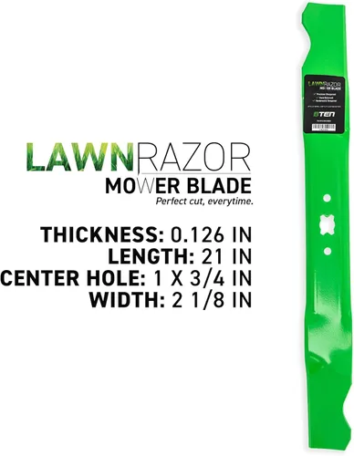 Miniatura 3 de 8TEN LawnRazor - Cuchilla de cortacésped para Cub Cadet MTD Troy Bilt 300 Walk Behind 21 pulgadas cubierta 942-0741 (triturador), paquete de 2