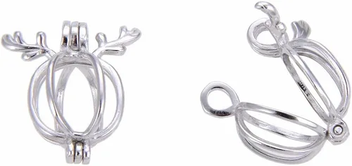 Miniatura 9 de Adabele - Auténtica plata de ley 925 con alas de ángel y corazón, joyería hipoalergénica, resistente al deslustre, para colgante de cuentas de 0.23