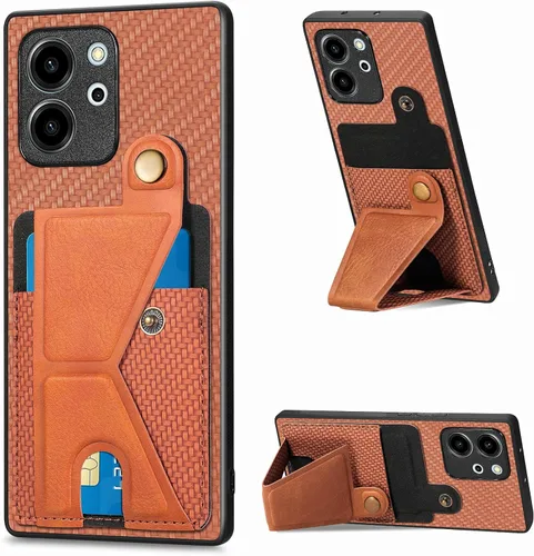 Miniatura 226 de Funda para Xiaomi Poco M5s 4G, Funda para Redmi Note 10 4G / Note 10S 4G / Note 11 SE (India) Funda de cuero PU ranuras para tarjetas Soporte